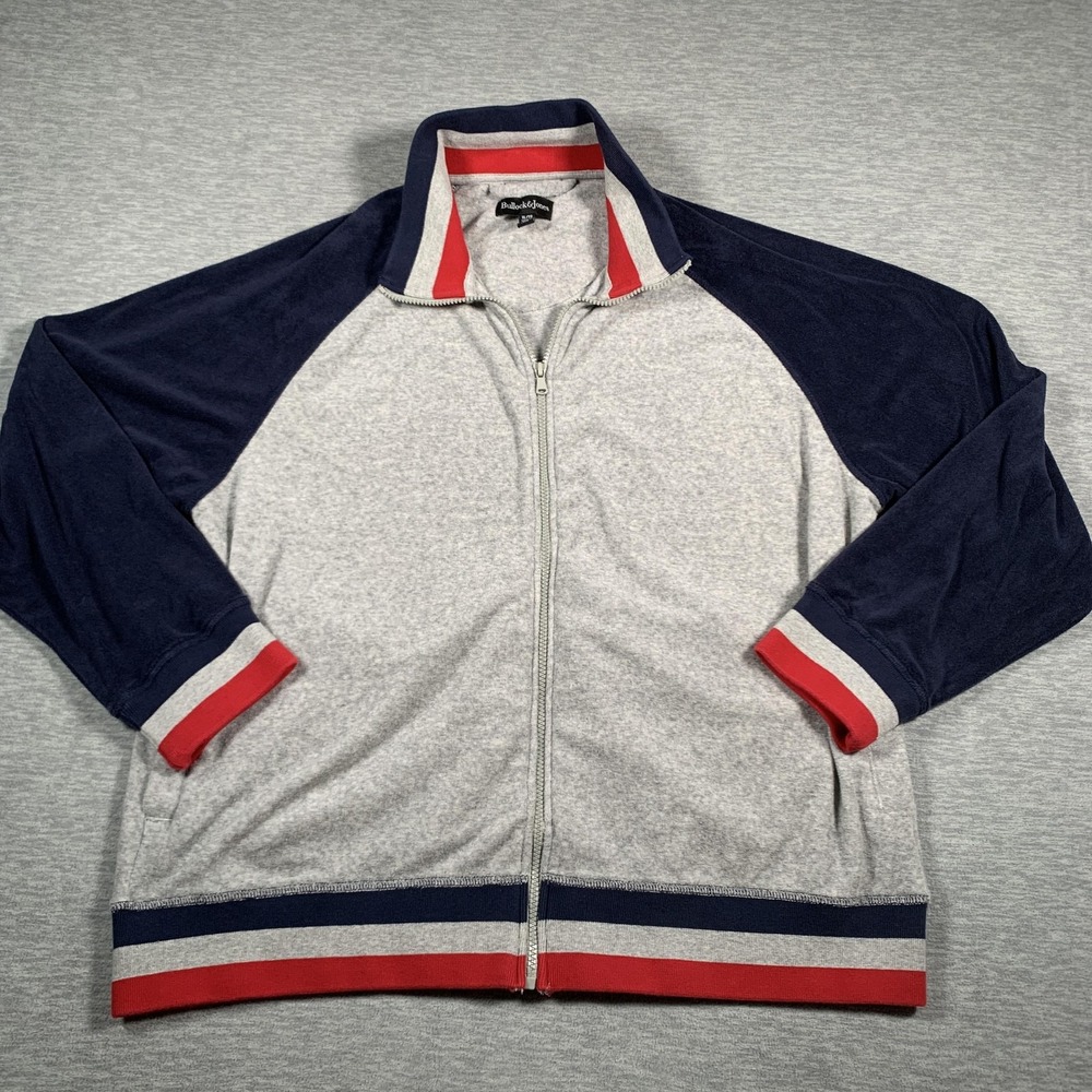 Bullock & Jones Jacket Mens XL Full Zip Track Retro Pullover